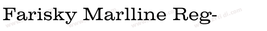 Farisky Marlline Reg字体转换